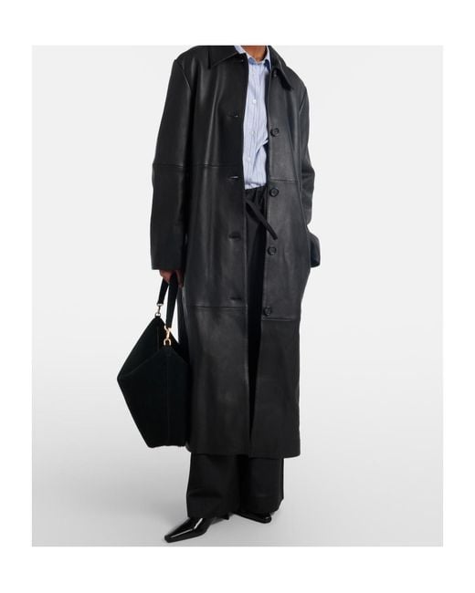 Totême  Black Zippered Shoulder Bag