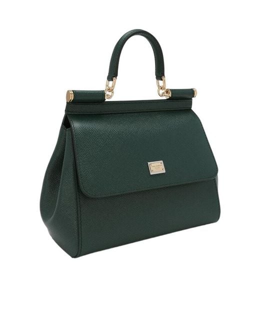 Dolce & Gabbana Green Medium Sicily Handbag