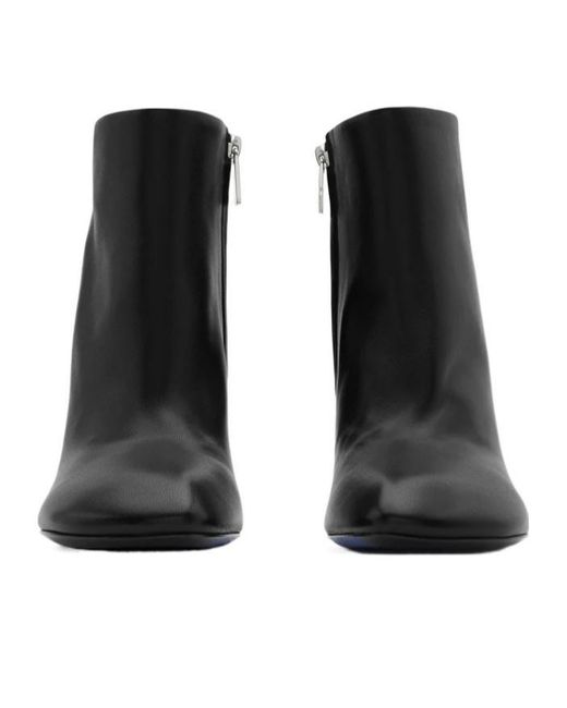 ショートブーツ・ブーティ Burberry Black Leather Baby Boot Burberry Black Leather Baby Boot (Burberry/ショートブーツ