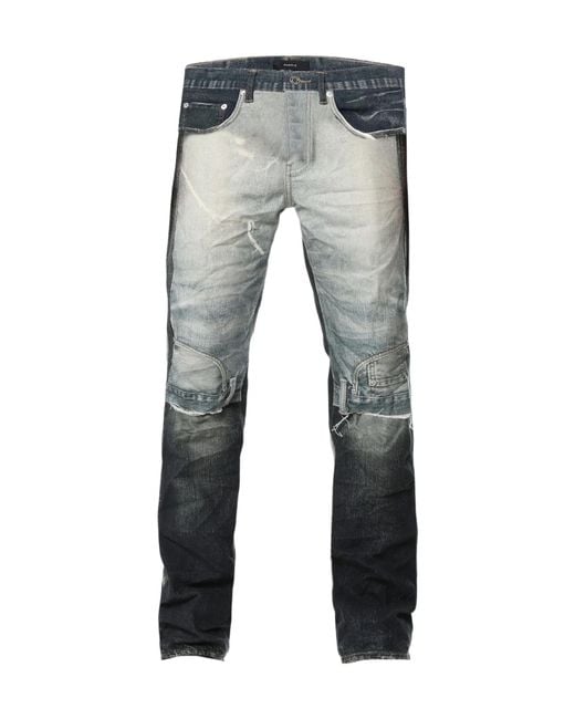 Purple Brand Blue Distressed Jeans for men