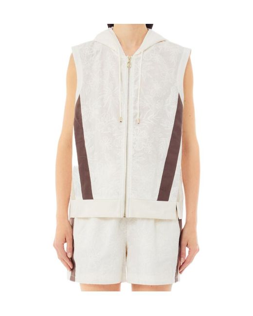 Liu Jo White Embroidered Vest