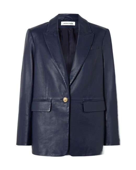 Veronica Beard Blue Long-Sleeved Suit Jacket