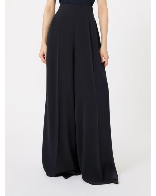 Max Mara Black Pleated Casual Pants