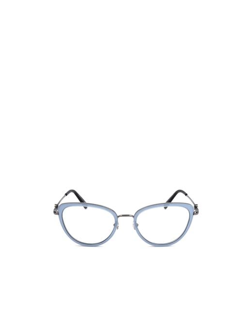 Moncler White Eyewear Cat-Eye Frame Glasses