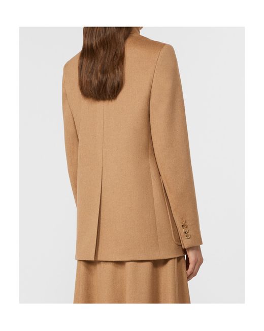 Max Mara Natural Belluno Single-Breasted Blazer