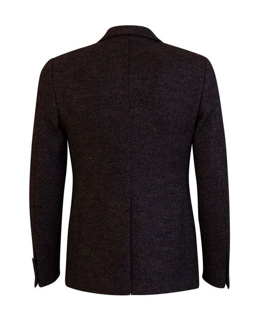 Tonello Black Notched Lapel Jacket for men