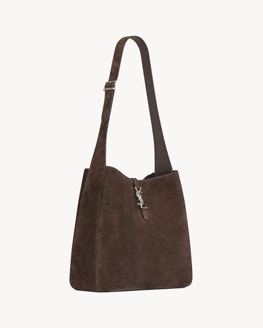 Saint Laurent Brown Le 5 A 7 Logo Shoulder Bag for men