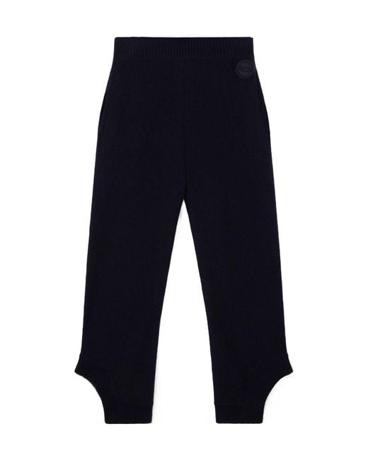 Stella McCartney Blue S-Wave Knitted Casual Pants