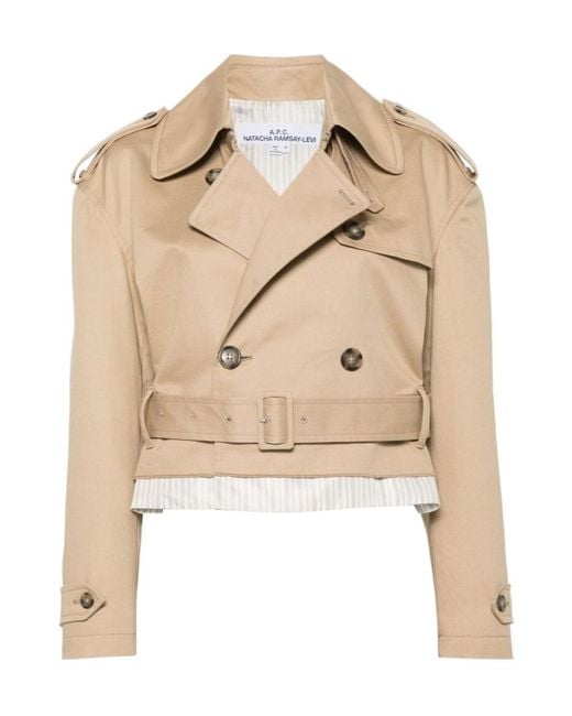 A.P.C. Natural Layered Trench Coat