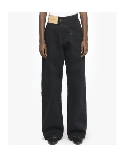 J.W. Anderson Black Jw Anderson Twisted High Waist Jeans