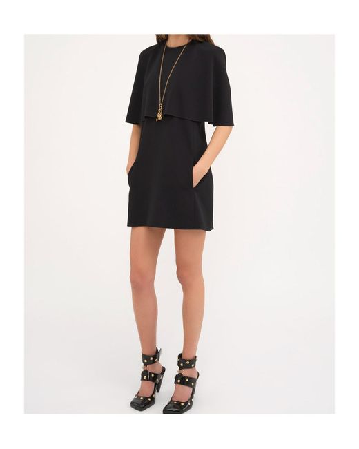 Chloé Black Short Cape Dress