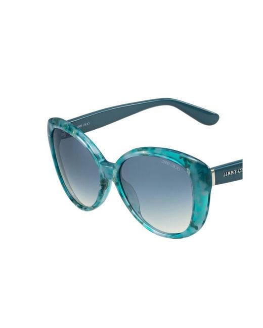 Jimmy Choo Blue Logo Sunglasses