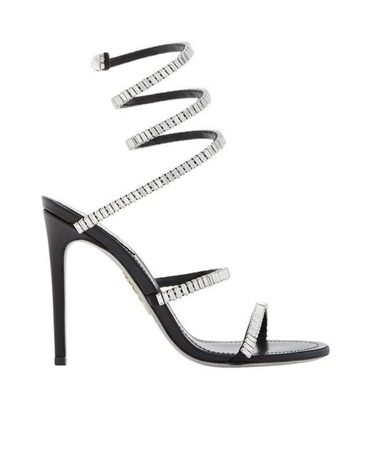 Rene Caovilla White René Caovilla Cleo Spark Sandals
