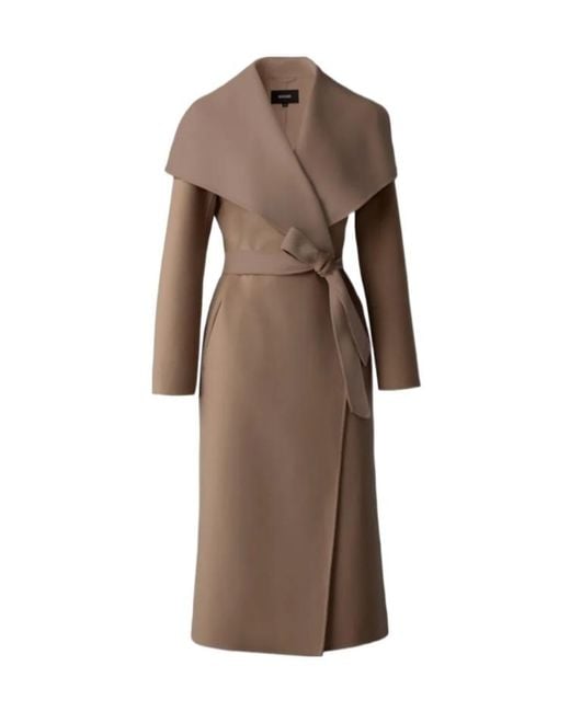 Mackage Brown Mai-Cn Belted Coat