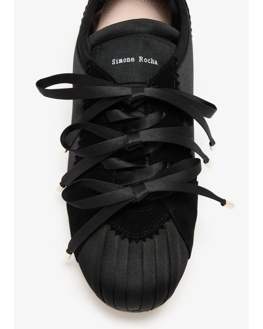 Simone Rocha Black Ballerina Grip Low-Top Sneakers
