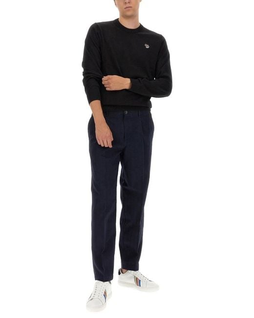 Paul Smith Black Ps Paul Smith Zebra Logo Jumper for men