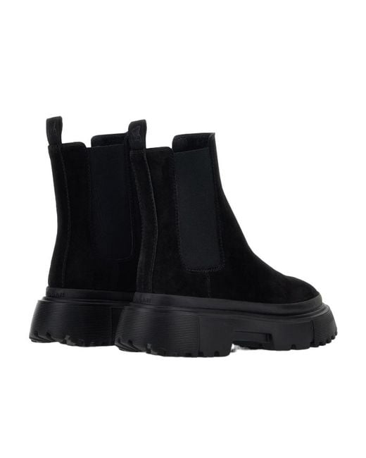 Hogan Black Ankle Boots