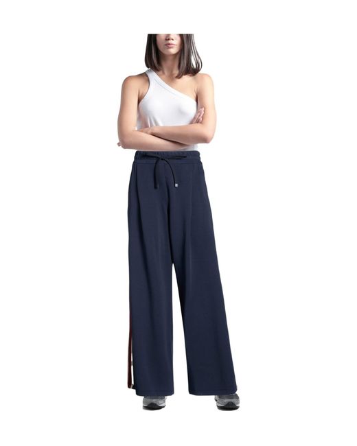 Weekend by Maxmara Blue Solid-Colored Sweatpants