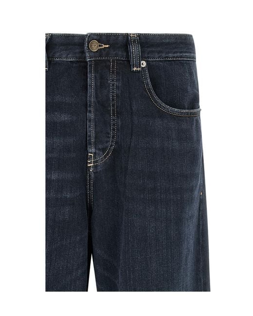 DIESEL Blue Belt-Loop Jeans for men