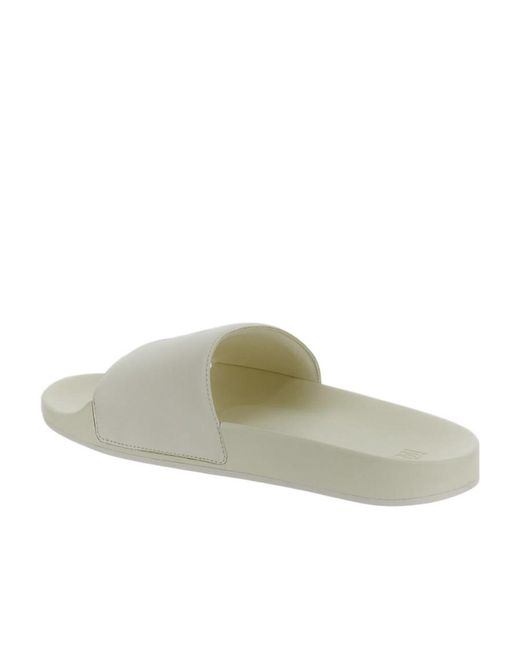 AMI White Ami De Coeur Sliders for men