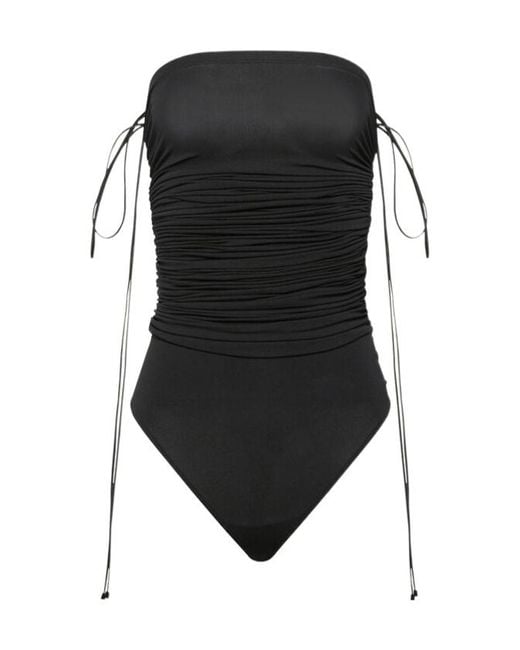 Wolford Black Fatal Strapless Bodysuit
