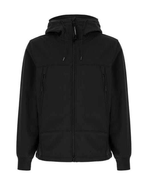C P Company Black Long-Sleeve Casual Jacket for men