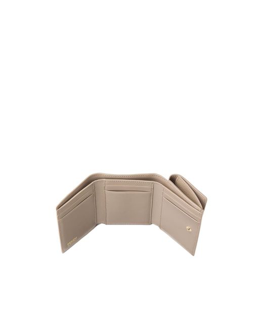 Fendi Gray Ff Mini Trifold