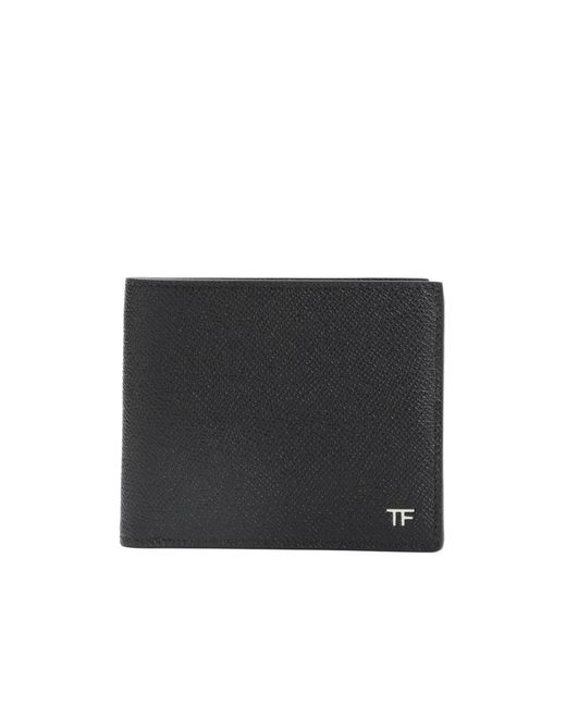 Tom Ford Black Logo-Detail Leather Wallet for men