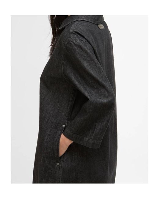 Barbour Black Myra Denim Dress