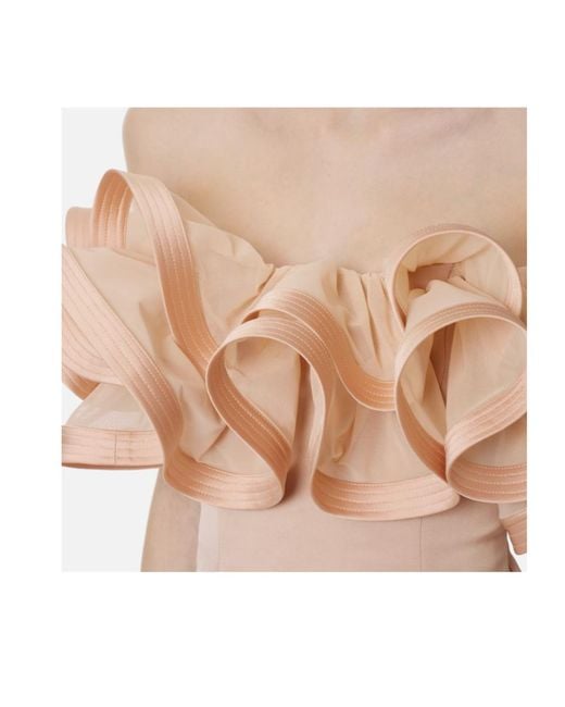 Elisabetta Franchi Pink Ruffled Mini Dress