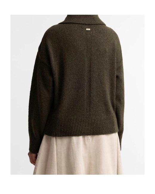 Barbour Green Lavensdale Quarter-Zip Jumper