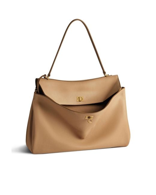 Balenciaga Brown Rodeo Large Handbag