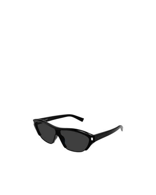 Saint Laurent Black Eyewear Sl 704 Wrap Sunglasses