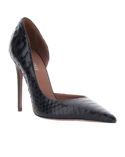 Paris Texas Blue Vera Embossed Pumps