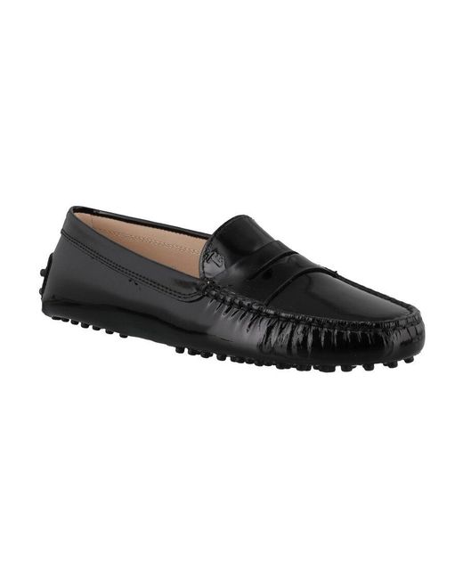 Tod's Black Gommino Penny Bar Driving Shoes