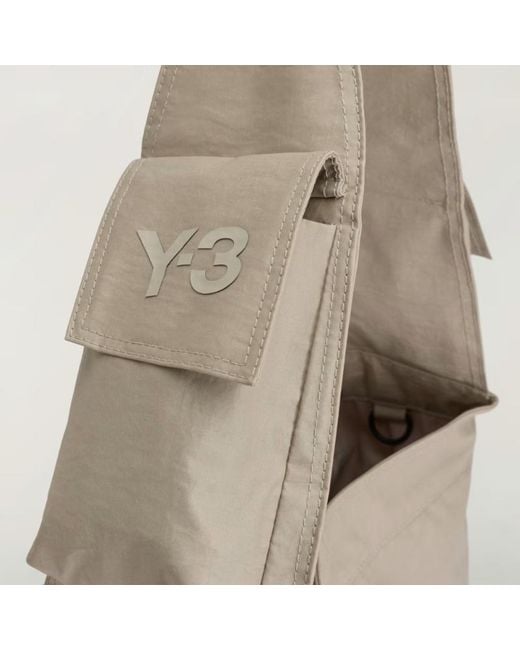 Y-3 Gray Newspaper Bag