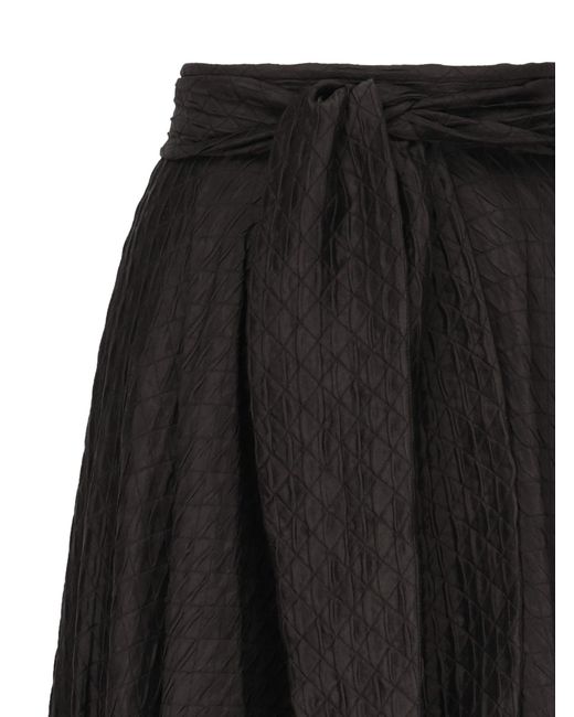 Loro Piana Brown Elise High Waist Midi Skirt