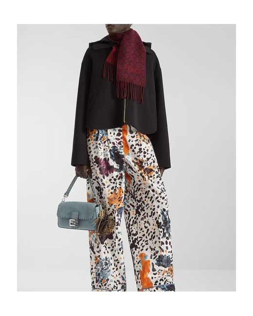 Fendi Black Hooded Zip-Up Jacket