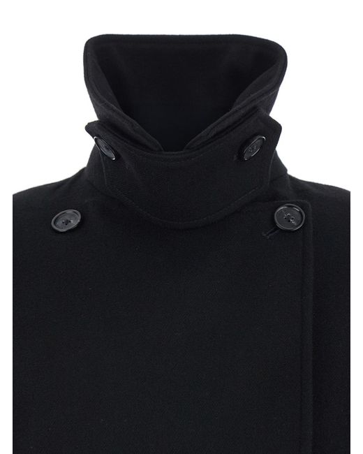 Totême Blue Totême Double-Breasted Long Coat