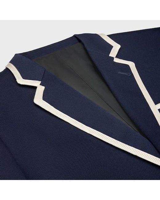Céline Blue Blason Classic Jacket for men