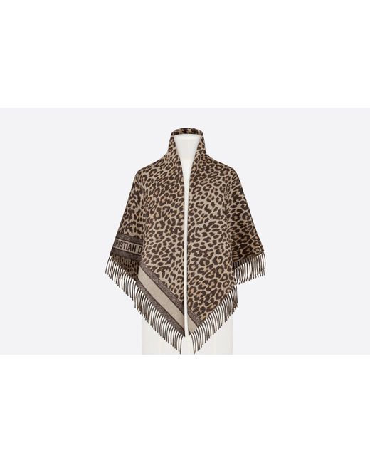 Dior Brown Mizza Reversible Blanket