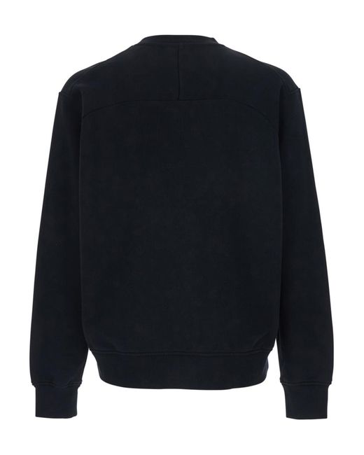 Givenchy Blue Logo Patch Crewneck Sweatshirt for men