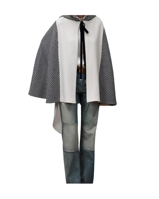 Dior Gray Hooded Cape