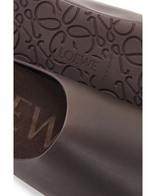 Loewe Brown Open Toe Slip-On Slides for men