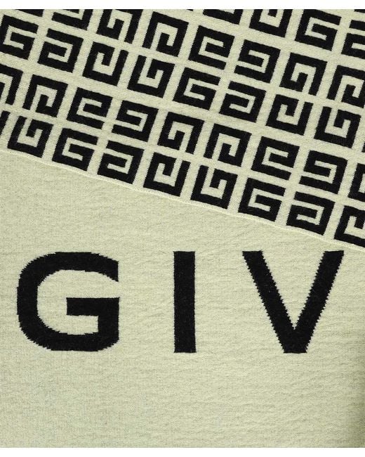 Givenchy White Logo Scarf for men
