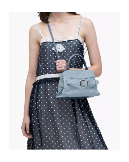 Marc Jacobs Blue Dakota Small Belted Shoulder Bag