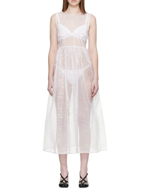 CECILIE BAHNSEN White Sleeveless Dress