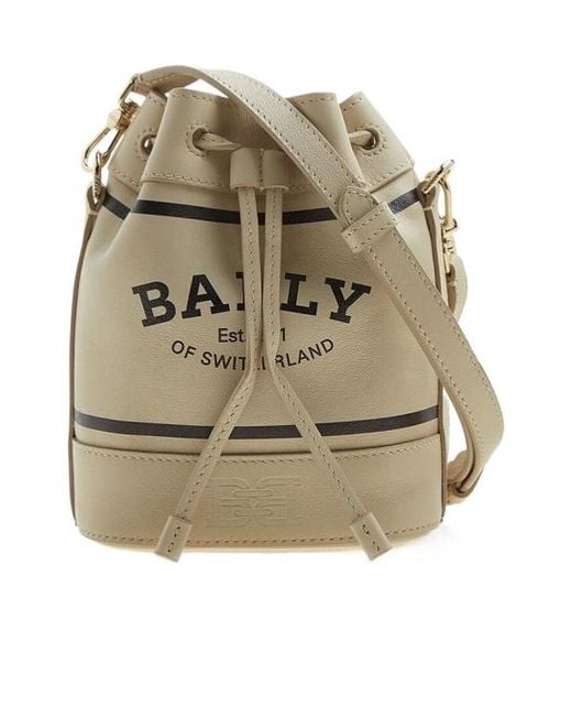 Bally Natural Cleo Logo Shoulder Bag
