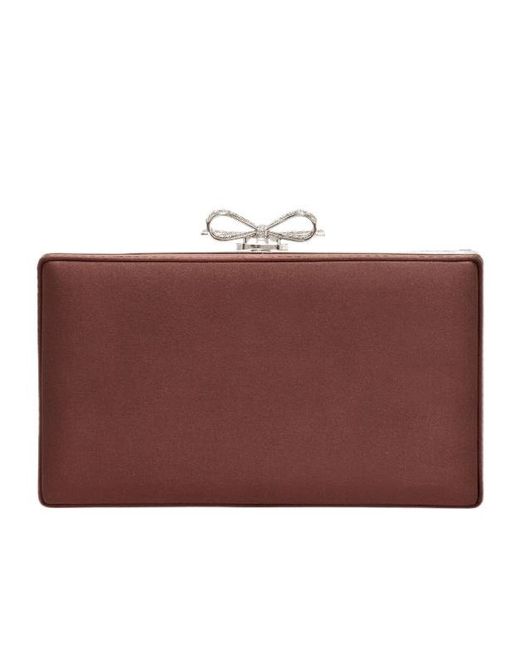 Self-Portrait Brown Chainmail Clutch Bag