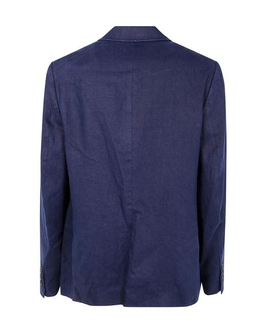 Michael Kors Blue Stretch Tech Blazer for men